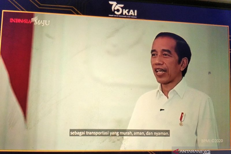 HUT KAI, Presiden Jokowi: Kereta api transportasi murah, aman, dan nyaman