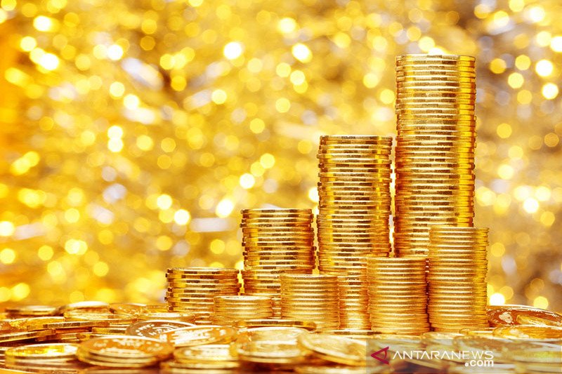 Harga emas melambung 31,3 dolar dipicu harapan stimulus AS, pelemahan dolar