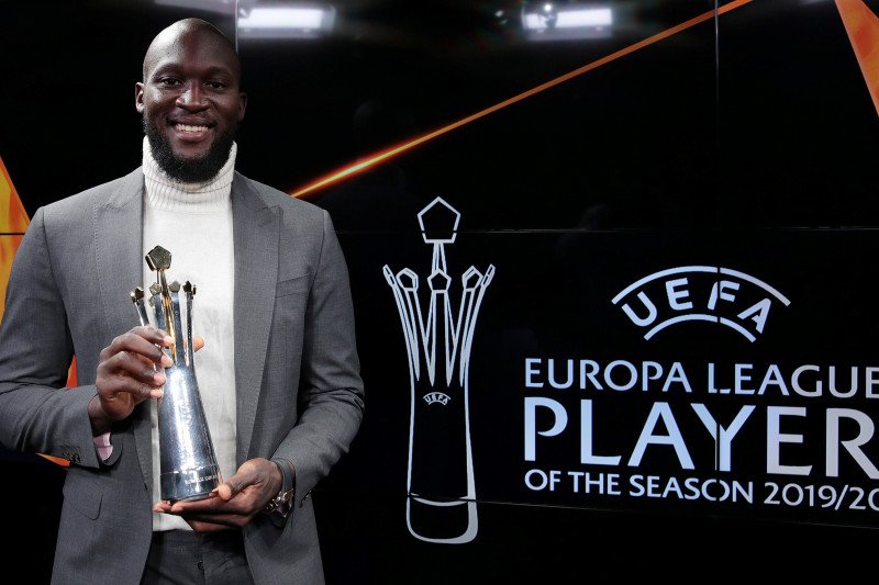 Romelu Lukaku dari Inter Milan dinobatkan jadi pemain terbaik Liga Europa