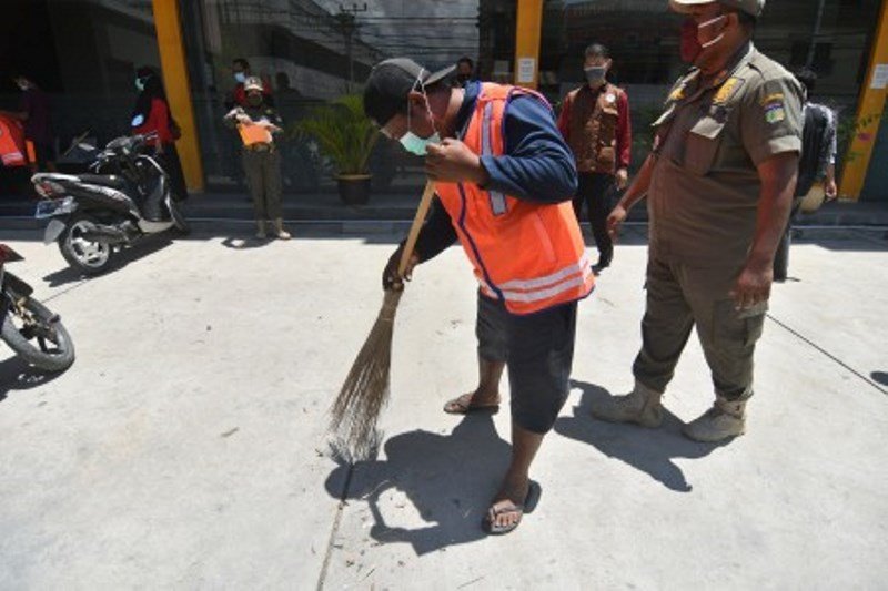 Sanksi pelanggar protokol kesehatan di Palu