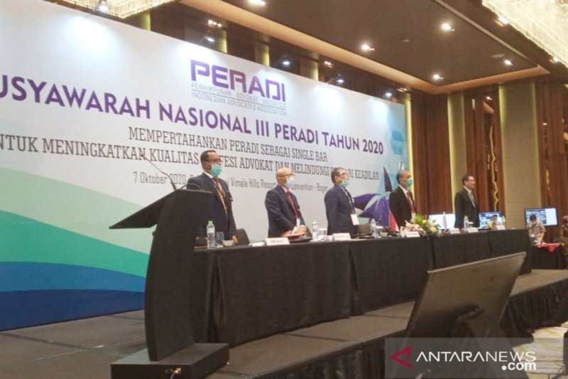 Otto Hasibuan terpilih jadi Ketua Umum Peradi 2020-2025