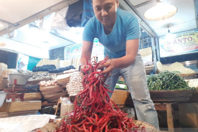 Harga cabai merah naik di Pasar Raya Padang