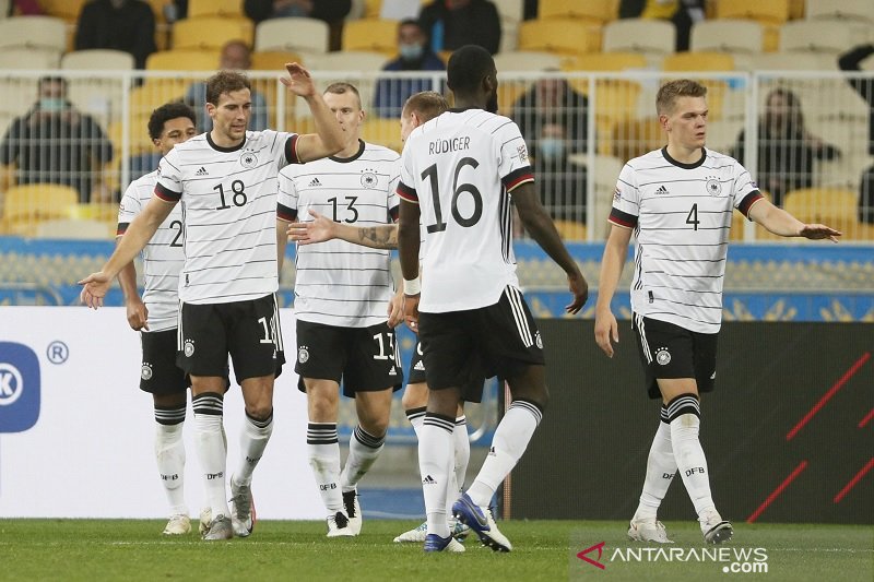 Timnas Jerman raih kemenangan perdana di Ukraina