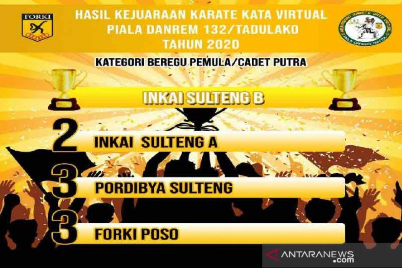 Kejuaraan karate virtual cari bibit dan tingkatkan prestasi