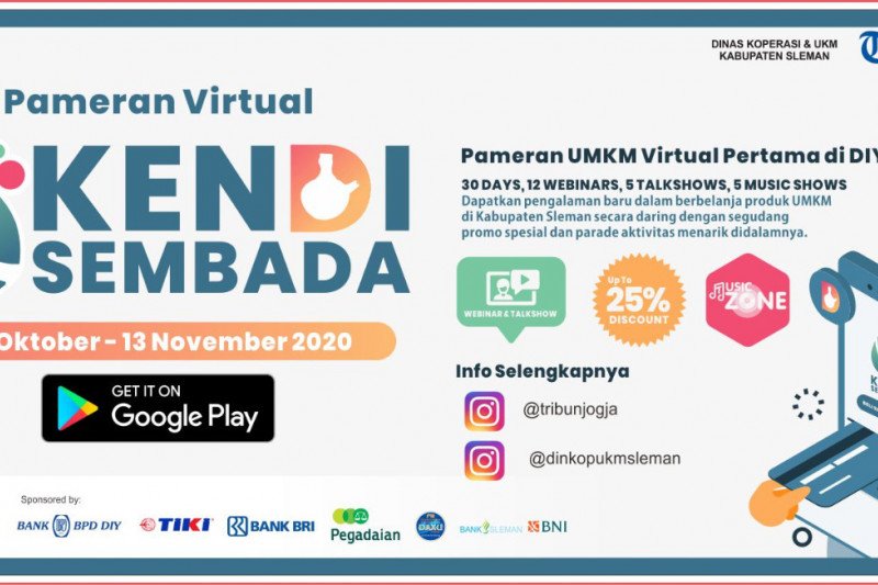 Pameran virtual "Kendi Sembada" membantu pemasaran daring UMKM Sleman