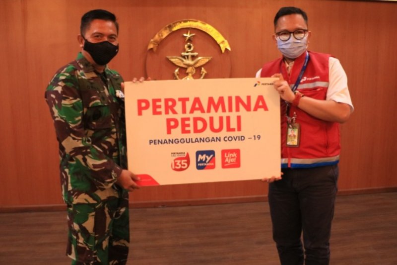 Sinergi protokol Covid-19, Pertamina salurkan bantuan 7.500 APD karya UMKM ke Kolinlamil