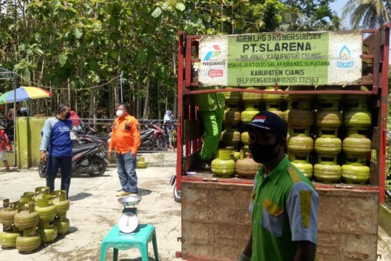 Gelar operasi pasar, Pertamina pastikan stok LPG 3 Kg di Ciamis aman