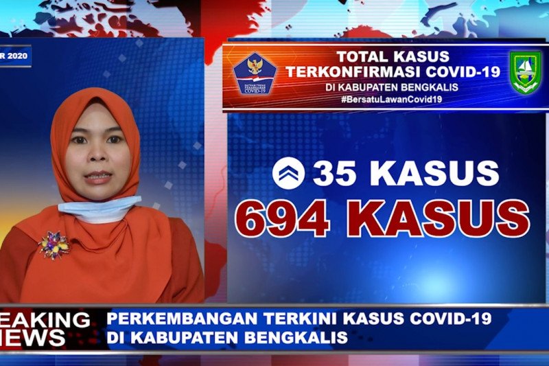 Terus meningkat di Bengkalks, terkorfirmasi positif COVID-19 mendekati angka 700 kasus