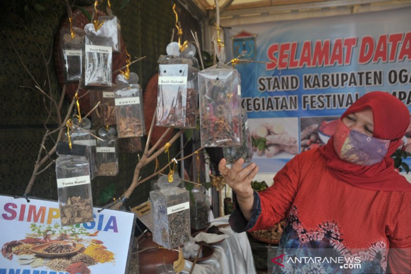 Aneka rempah di Festival Rempah Sumsel