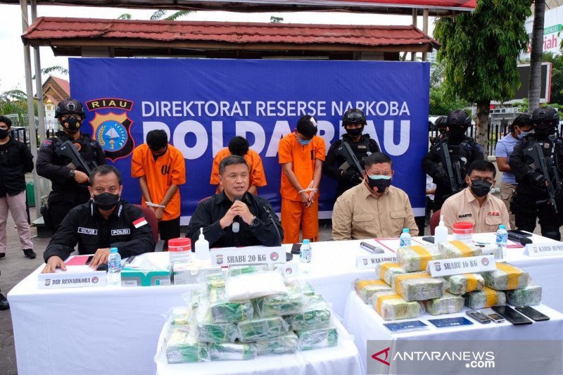 Oknum Perwira Polisi ditangkap bawa sabu 16 kg