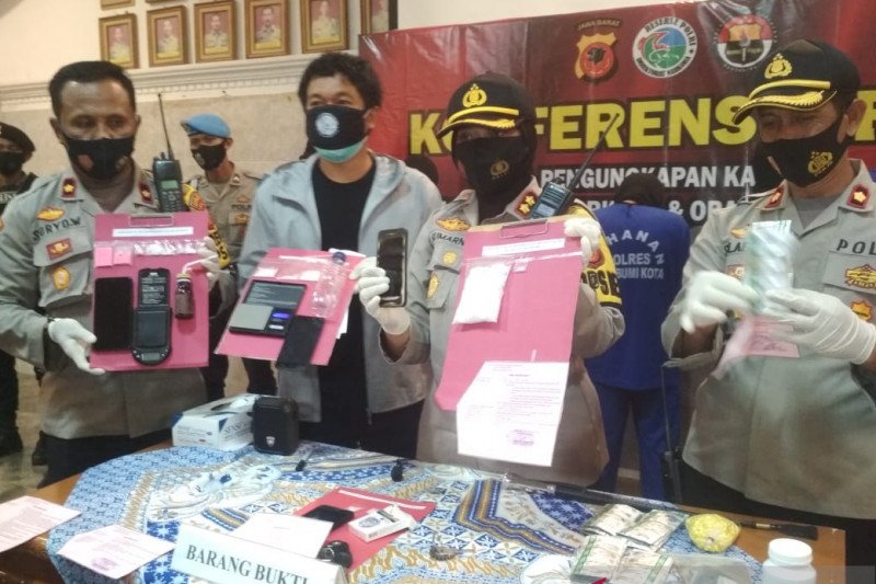 Polres Sukabumi Kota sita barang bukti narkoba senilai ratusan juta rupiah