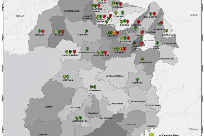 39 pasien COVID-19 Kabupaten Sukabumi meninggal