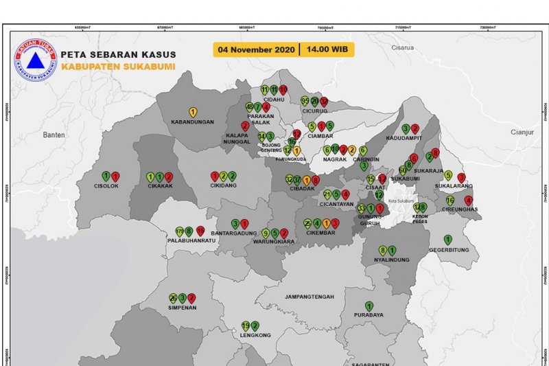 Warga Sukabumi terkonfirmasi COVID-19 capai 1.100 orang