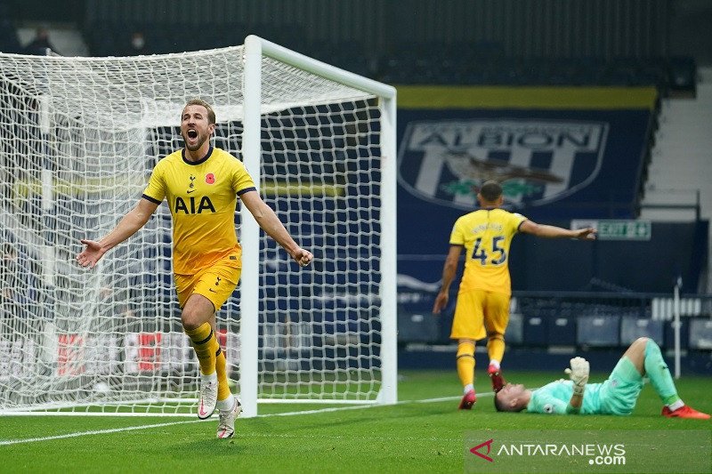 Harry Kane menangkan Tottenham di markas West Brom