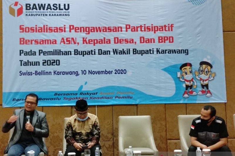 Bawaslu tekankan agar ASN Karawang tidak berpolitik praktis