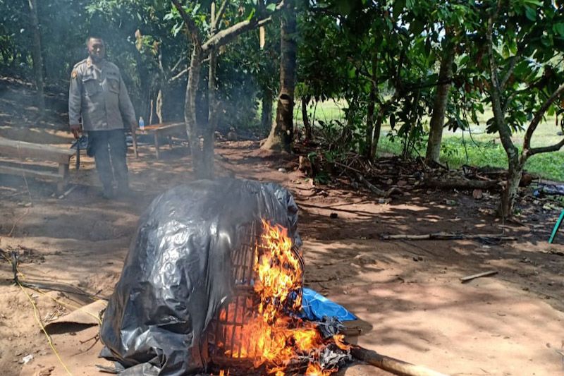 Polisi gerebek lokasi judi sabung ayam