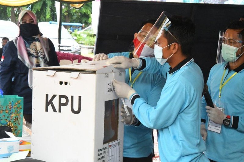 Gelar simulasi pengitungan suara di masa pandemi COViD-19, ini yang dilakukan KPU Bengkalis