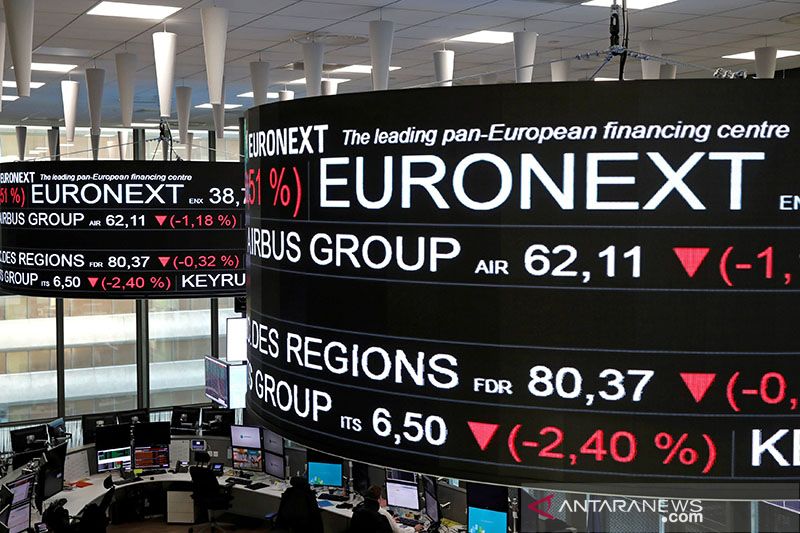 Saham Prancis berakhir di zona merah, indeks CAC 40 jatuh 0,27 persen