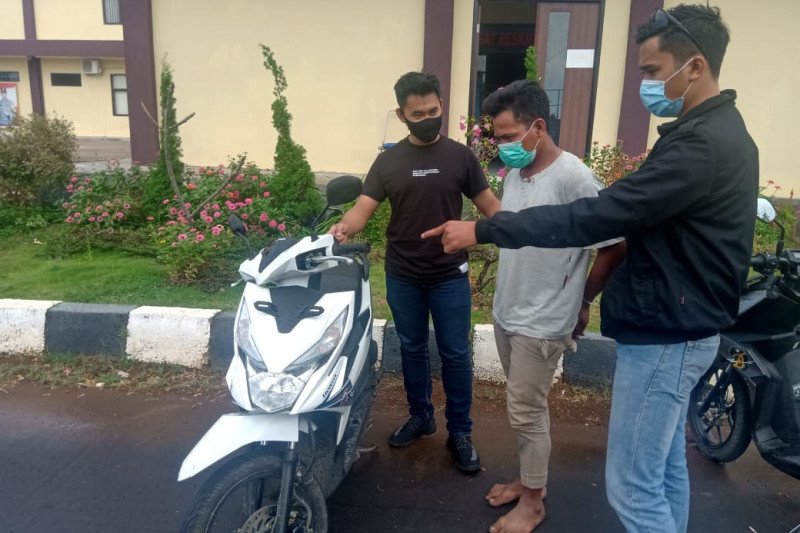 Polres Lombok Utara tangkap warga Sukadana pencuri motor