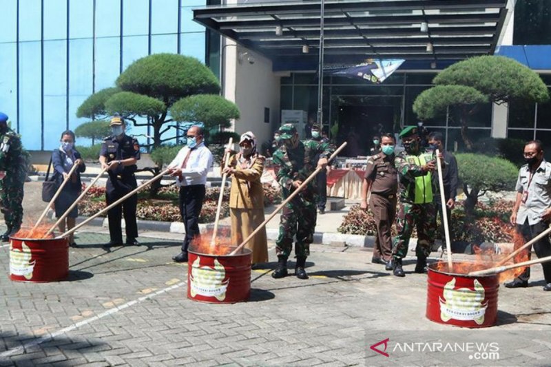 Bea Cukai Bogor musnahkan barang penindakan senilai Rp504 juta