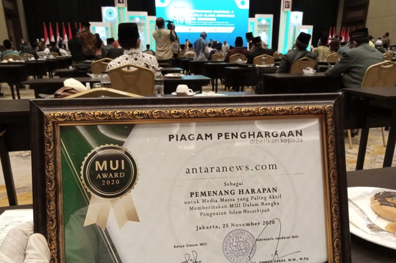 ANTARA raih penghargaan MUI Award dalam penguatan Islam wasathiyah