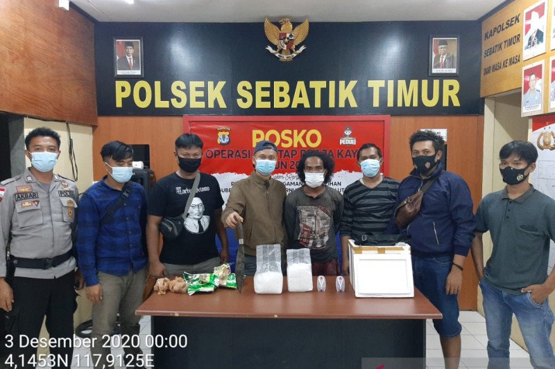 Dua warga negara Filipina ditangkap membawa 2.033 gram sabu di Nunukan