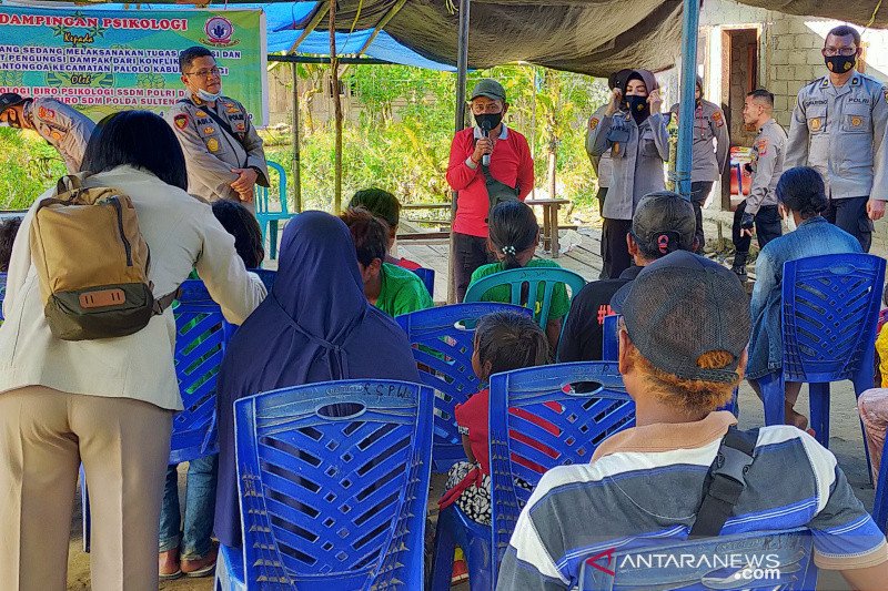 Pemdes apresiasi trauma healing Polri kepada korban di Sigi