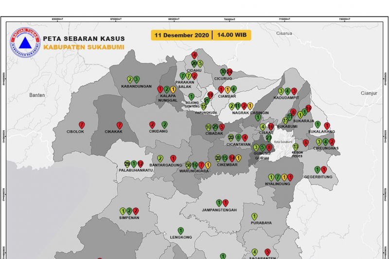 Tingkat kesembuhan pasien COVID-19 Kabupaten Sukabumi capai 87,9 persen