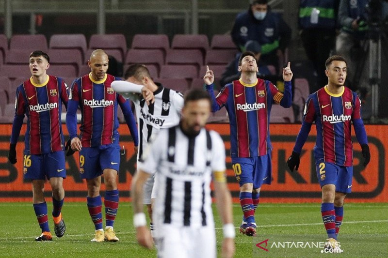 Lionel Messi bawa Barcelona kembali ke jalur kemenangan
