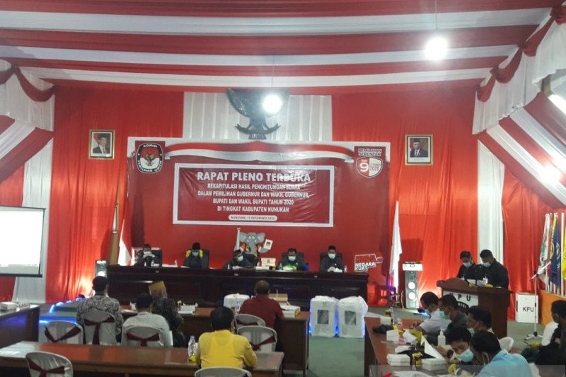 Hasil rekapitulasi suara Pilkada gubernur di Nunukan
