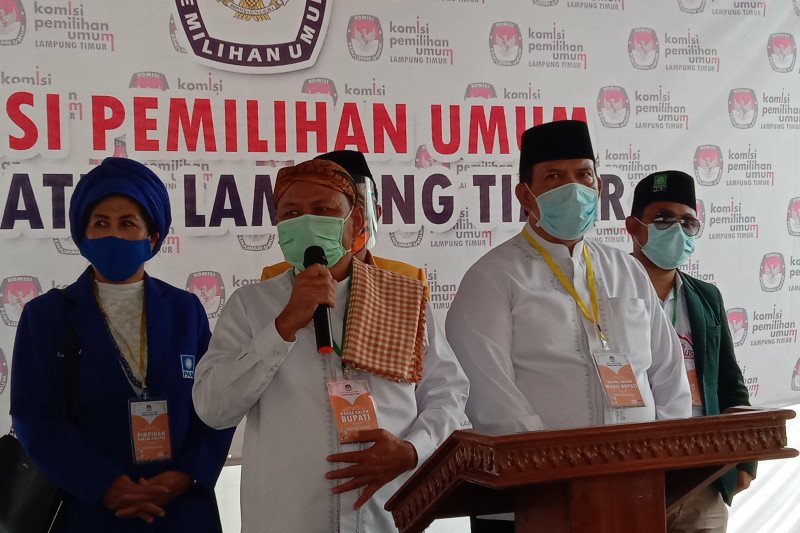 KPU tetapkan Dawam-Azwar bupati dan wakil bupati Lampung Timur terpilih