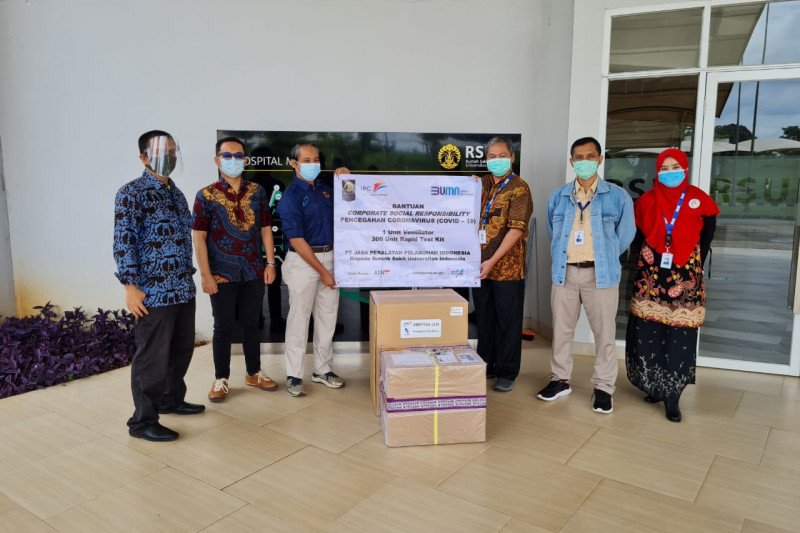 UI dengan BPPT runners donasikan ventilator dan Rapid Test Kit ke RSUI