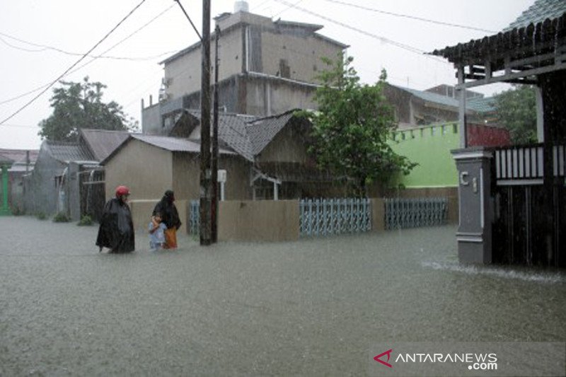 Banjir akibat curah hujan tinggi di Gowa