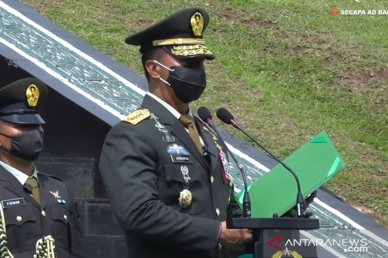 Jenderal Andika Perkasa lantik 583 perwira jajaran TNI AD