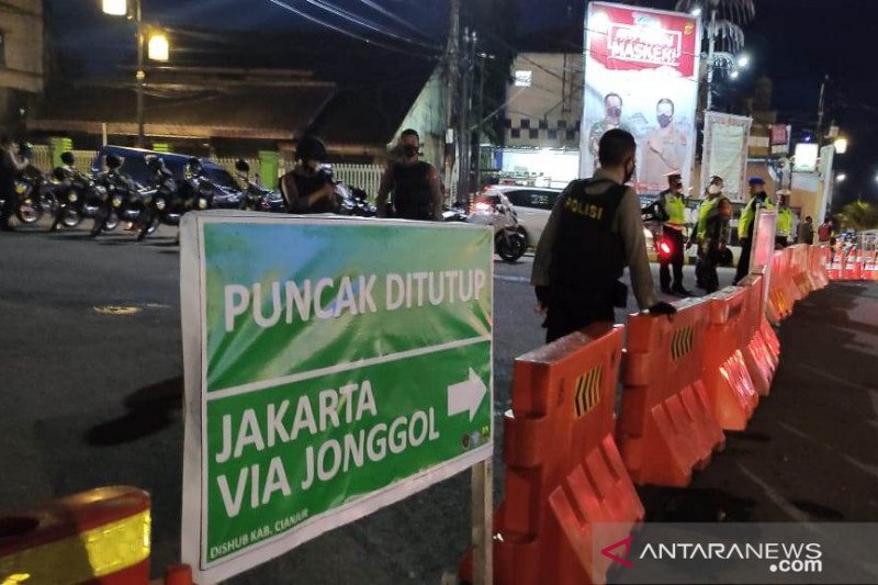 Alasan jalur Tugu Lampu Gentur-By Pass Cianjur menuju Puncak Bogor ditutup