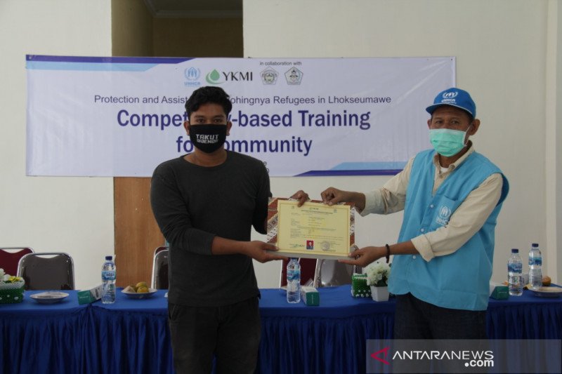 UNHCR dan YKMI bekali pengungsi Rohingya keterampilan praktis