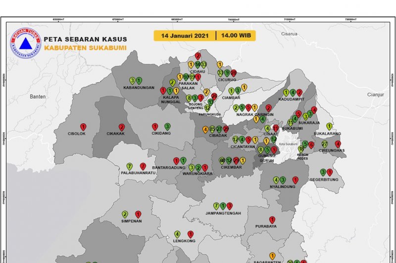 Lebih dari 4.500 warga Sukabumi terinfeksi COVID-19