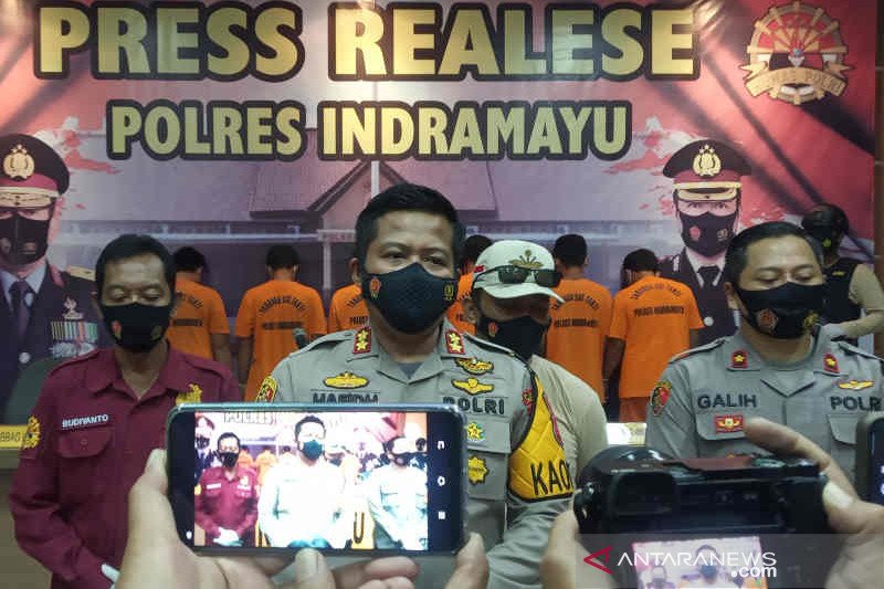 Polres Indramayu tangkap enam pengedar sabu-sabu