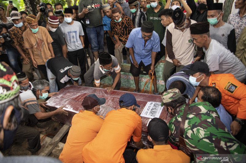 RS Polri terima 308 kantong jenazah korban jatuhnya pesawat Sriwijaya Air