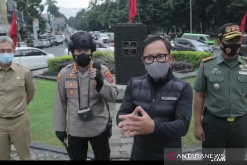 Pemkot dan Polresta Bogor berlakukan aturan buka tutup di Jalan Sudirman