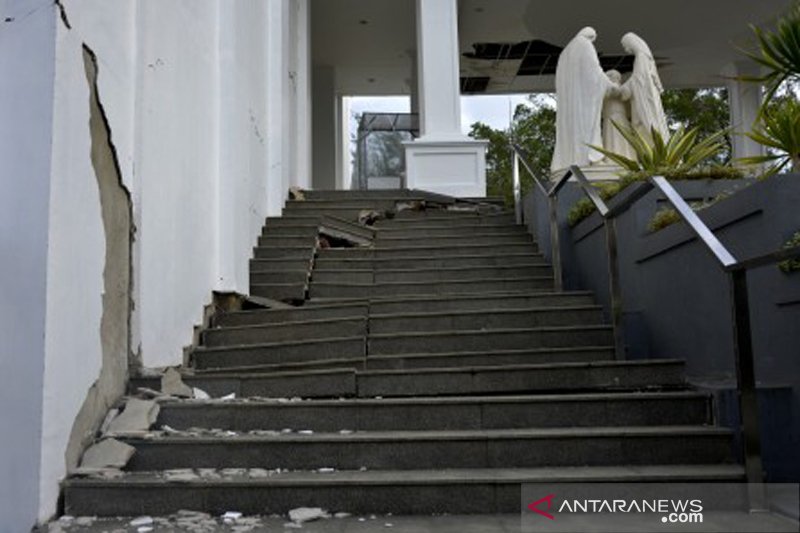 Tempat ibadah terdampak gempa bumi di Sulbar