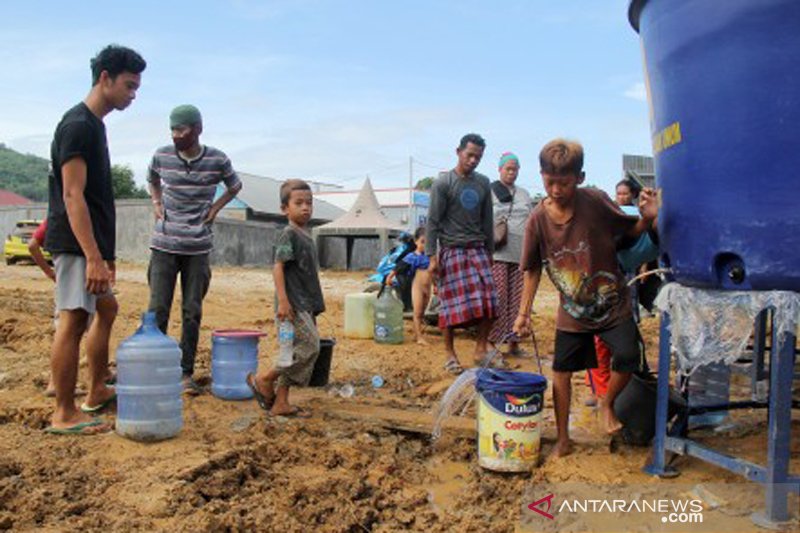 Kebutuhan Air Bersih korban Gempa Bumi Sulbar