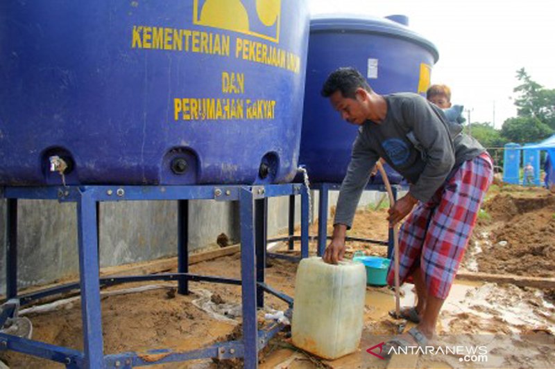 Kebutuhan Air Bersih korban Gempa Bumi Sulbar