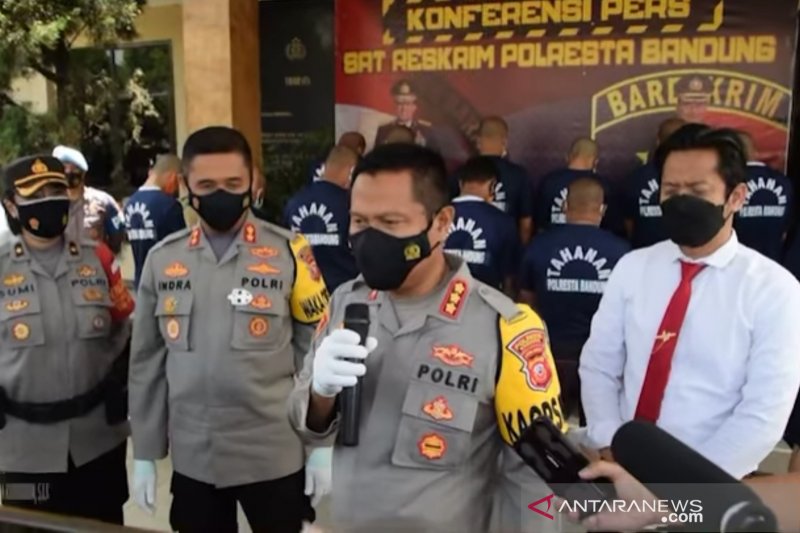 Polresta Bandung bekuk belasan bandar sayur tewaskan anggota ormas