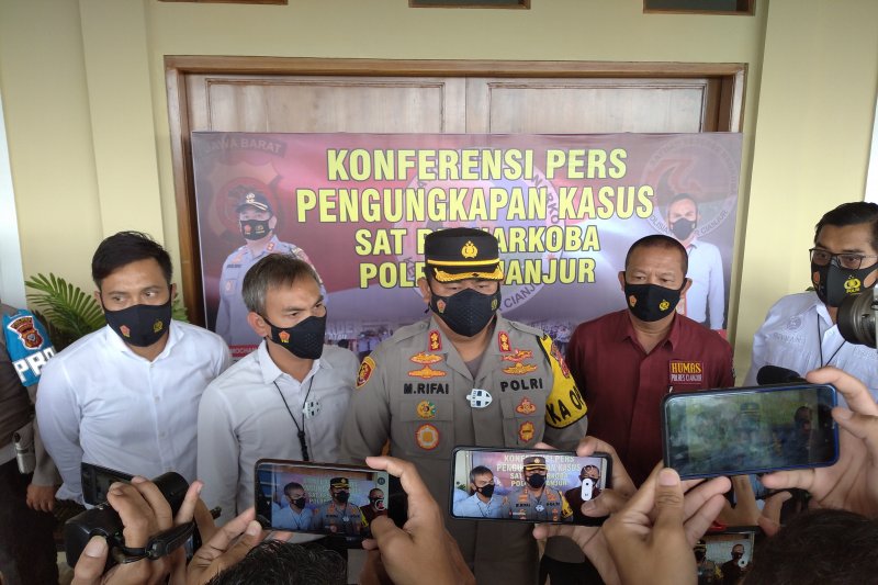 Polres Cianjur tangkap 11 orang pengedar narkoba jaringan lapas