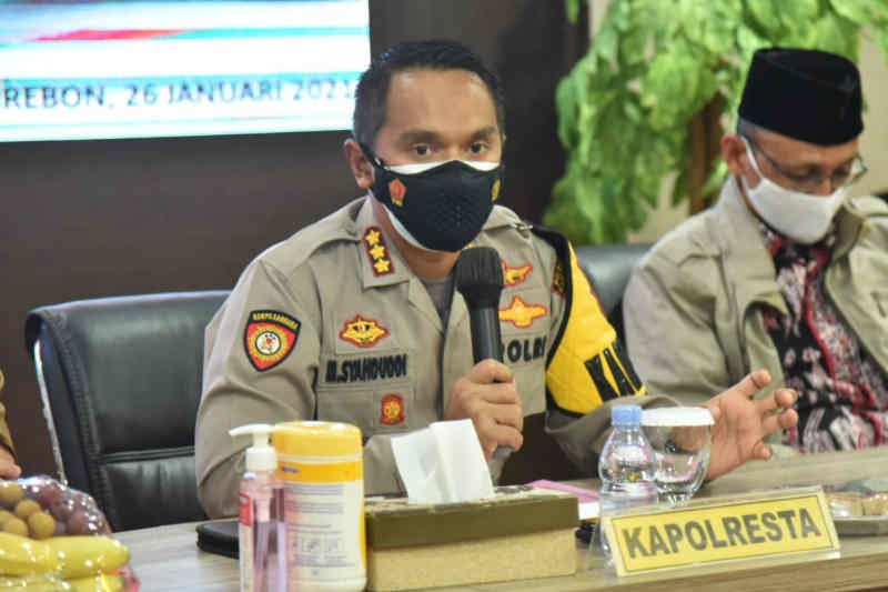 Amankan vaksinasi COVID-19, Polresta Cirebon kerahkan 300 personel