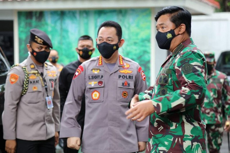 Panglima TNI terima kunjungan perdana Kapolri Jenderal Listyo Sigit