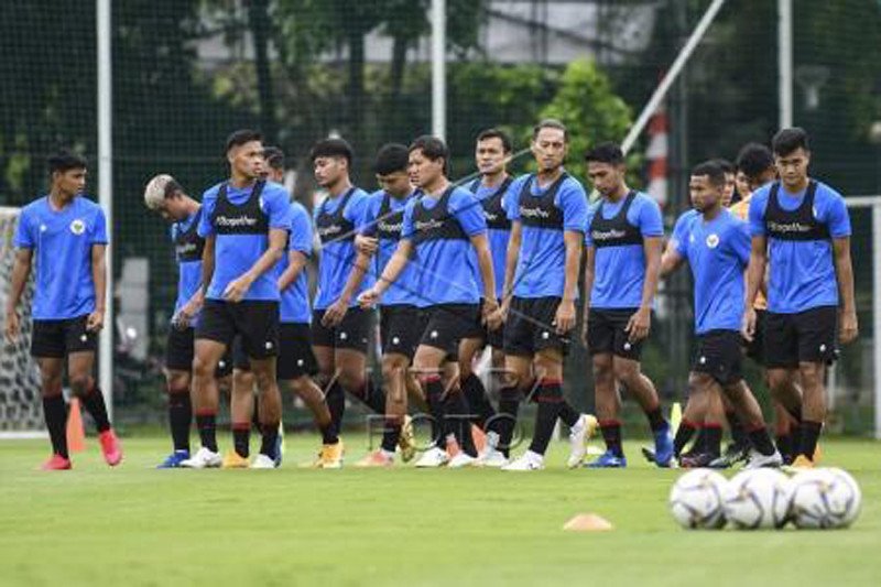 Latihan perdana Timnas U-22