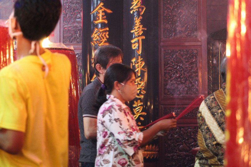 Ibadah Imlek di wihara tertua di Lampung dilakukan terbatas