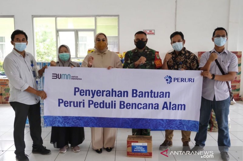 Peruri salurkan bantuan bagi korban banjir di Kabupaten Karawang